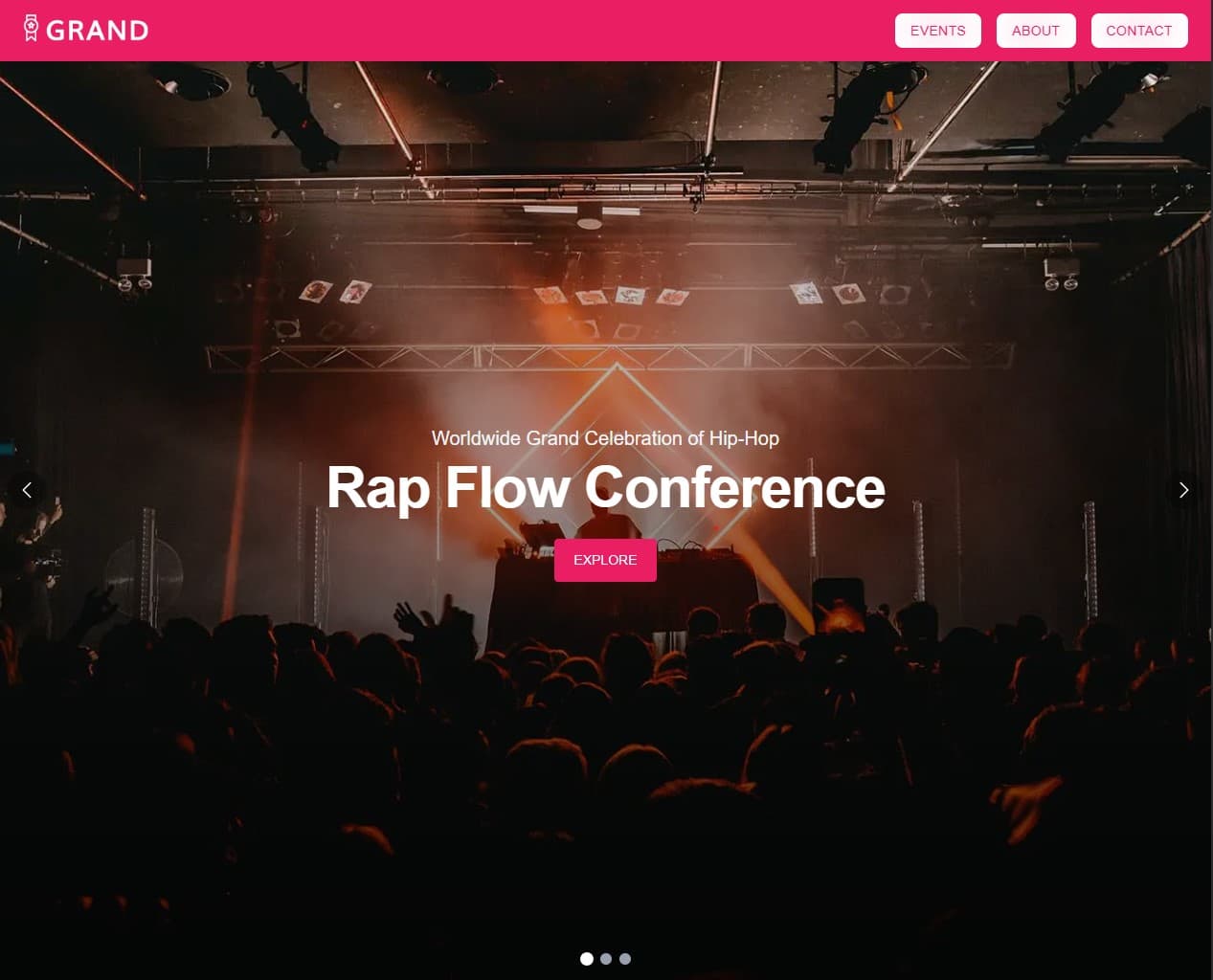 Grand Events Website